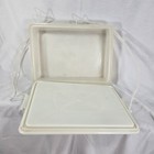 Tupperware Fresh N Fancy Rectangle Cake Cupcake Carrier 6231 And Handle 624-2