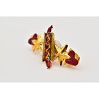 Lunch At The Ritz Vintage Hair Clip Barrette Hot Dog Gold France Signed Binba