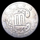 1858 Silver Three Cent Piece 3cp  ---- Nice Coin ----  040u