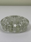 Vintage Clear Glass Flower Frog 11 Hole 3 