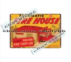 Japanese Service Station Fire Department Childhood Toy Tin Sign Wall Painting
