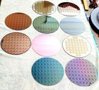 10 Pc Lot Semiconductor Silicon 200mm 8  Wafers With Die Chip Designs  vy