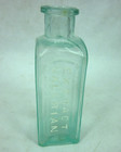 Antique Medicine Extract Valerian Shaker Fluid Early Aqua Bottle Quackery  3 5 