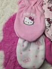 Baby Girl 6 Pack Hello Kitty Pink   White Cherry   Tea Mittens - New