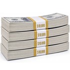 400 Pcs 100 Dollar Replica Play Money Movie Prop Bill Fake Bank Games Kids Cash