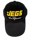 Jegs Racing Hat Cap Black Adjustable Strap Embroidered Yellow Logo Collectibles