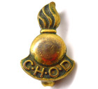 Vintage Us Army Chief Of Ordnance Tie Tack Pin Flaming Bomb Emblem Gold Tone