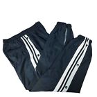 Athletic Youth Windbreaker Track Pants 3 Pockets Ankle Zip Blue S M L And Xl Nos