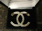 2 10ct Round Cut Women s Stylish Brooch 14k White Gold Plated Real Moissanite