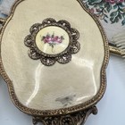 Vintage Vanity 4 Pieces Set Brush Mirror No Glass comb And Panel Tray
