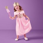 Pretend Play Princess Costume With Dress  Crown   Wand 4t-5t - Gigglescape