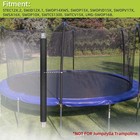 Trampoline Replacement Poles For Lower Enclosure 2 Pack  Straight Tube