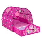 Minnie Mouse Toddler Bed Pink Plastic Frame With Canopy-kids Girls  New