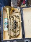 Vtg Soviet Trumpet Cornet Ussr Musical Wind Instrument Horn Mouthpiece  1978 New