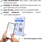Nfc Tap Google Review Stand - Boost Customer Feedback With Tap   Scan Qr - No   