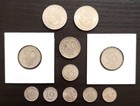 Sweden - 11 Silver Coins  10 Ore - 1 Krona 1938-63  No Dups  A Few Better Grades
