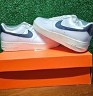 Nike Air Force 1  07 Nn White Blue Low Top Sneaker Women   s Size 7 5 Women   s 