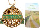 Ireland Ornament Set Wooden Irish Decoration Handmade With Twine String Celtic D