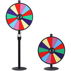 24  Prize Wheel 14 Slots Color Spin Wheel Adjustable Spinner Game W round Base