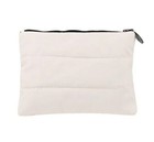 Chanel Beauty Gift White Puffy Makeup Bag Pouch Clutch Cosmetic Case New Vip