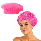 Reversible Waterproof Shower Cap     Large For Long  Short  Braided Hair  Soft Ter