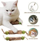 Natural Catnip Silvervine Chew Stick Cat Teeth Cleaning Dental Molar Toy Treat