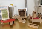 Vintage 1960s Creative Playthings Playtown Marina Wood Toy Set Box Finland