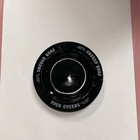 Four Queens Casino Vintage Ashtray Black Glass Round Las Vegas Nv White Letters