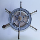 Vintage 12  Brass   Steel Ship s Wheel     Nautical Captain s Helm
