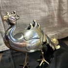 Phoenix Bronze Incense Burner Statue 11 Inch Japanese Vintage Old Metal Figure