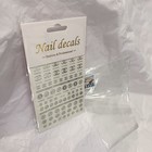 5d Embossed Nail Art Stickers  Solid Silver  Luxury Craft Stickers 2026