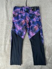 Under Armour Women s Compression Cropped Leggings Size Large Pink Blue