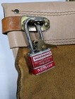 Vtg Can - Pro Corp Model No  113 Security Money Bag Canvas Holder Lock Strap