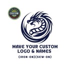 Custom Name   Logo Embroidered Patch Iron-on Sew-on Personalized Badge All Size