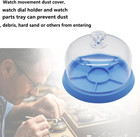 Moistureproof Watch Movement Dust Cover With 6 Slot Storage Tray