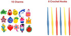 9200   Loom Bands Refill  20 Color Rubber Bands  W Hooks  Charms    S-clips Set