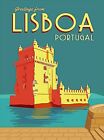 Lisbon Portugal Europe Retro Travel Home Wall Decor Art Poster Print