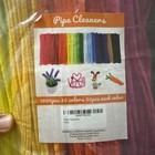 Craft Pipe Cleaners  1000 Pcs  20 Assorted Colors  100 Self-adhesive Eyes  Metal