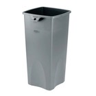 Rubbermaid Commercial Fg356988gray Untouchable r  23 Gal Square Indoor Plastic