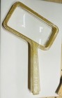 Vtg Deco Bausch   Lomb Magnifying Reading Glass Original Box Yellow Bakelite 