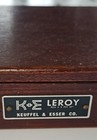 1950s Keuffel   Esser K   E Leroy Lettering Set Drafting Wood Case Not Complete