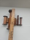 Antique Wooden Textile Spools Bobbins Lot Primitive Industrial Farmhouse Decor