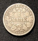 1874 D German Silver  1 Mark  Enn Coins