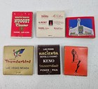 Lot Of 6 Vintage Las Vegas   Tahoe Hotel Casino Matchbooks Matches Unstruck Rare