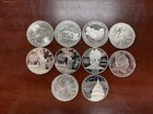 Lot Of 10 Us Silver Dollar Coins     Mixed Years  Commemorative    Collector Value