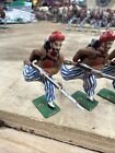 Vintage Britains  American Civil War Zouaves Lead Soldiers Custom Advancing