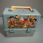 Vintage 1980 Flintstones And Scooby-doo Plastic Lunch Box Rare Missing Thermos