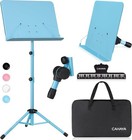 Heavy-duty Adjustable Blue Music Stand - Converts To Desktop With Carry Bag