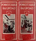 Wwii 1941  prr Pennsylvania Railroad Timetables  Map photo Graphics Advertising