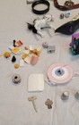 Vintage Junk Drawer Lot Random Miscellaneous Jewelry-toys-diecast- Etc